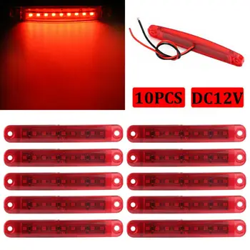 10X Red 9 LED Sealed Side Marker Clearance Light For Truck Trailer 12V Side Marker&clearance Lamp Tail Light Assembly
10X Red 9 LED Sealed Side Marker Clearance Light For Truck Trailer 12V Side Marker&clearance Lamp Tail Light Assembly