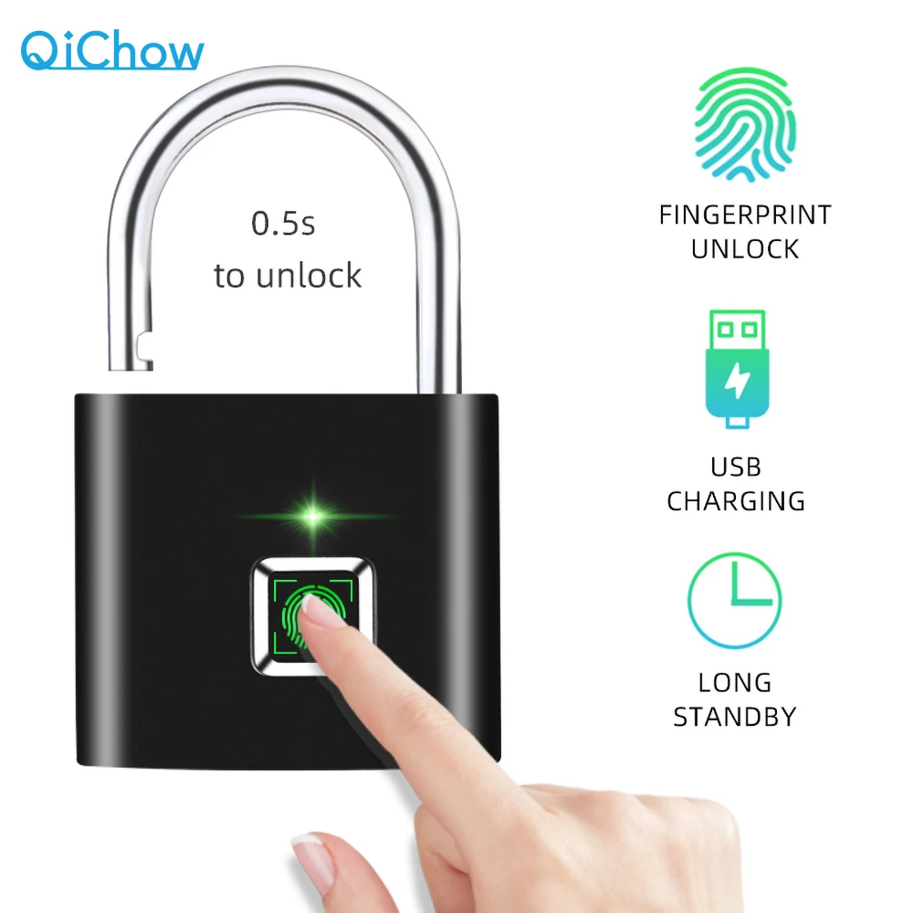 Door Padlocks Smart Lock Keyless USB Rechargeable Door Lock Fingerprint Smart Padlock Quick Unlock Zinc alloy Metal App Lock
Door Padlocks Smart Lock Keyless USB Rechargeable Door Lock Fingerprint Smart Padlock Quick Unlock Zinc alloy Metal App Lock