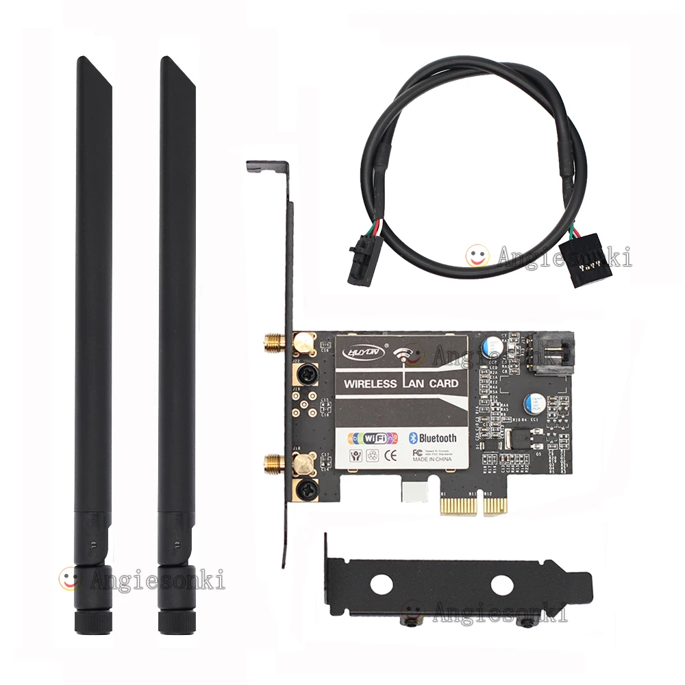 Двухдиапазонный 8260NGW 8260 Ac 802.11ac 867 Мбит/с Bluetooth 4,2 PCI-E 1X беспроводной настольный адаптер Wi-Fi WLAN карта стандарта Intel 8260AC
Двухдиапазонный 8260NGW 8260 Ac 802.11ac 867 Мбит/с Bluetooth 4,2 PCI-E 1X беспроводной настольный адаптер Wi-Fi WLAN карта стандарта Intel 8260AC