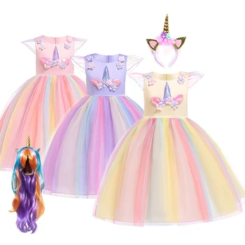 Kids Unicorn Dress for Girls Flower Ball Gown Little Girl Princess Dresses navidad Party Costumes christmas Children Clothing 
Kids Unicorn Dress for Girls Flower Ball Gown Little Girl Princess Dresses navidad Party Costumes christmas Children Clothing