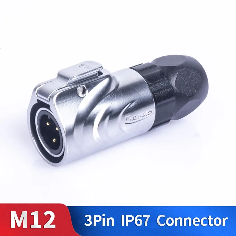 M12 3 Pin Waterproof Connector Kit Metal Shell Male and Female Industrial Outdoor Lighting Cable Plug and Socket
M12 3 Pin Waterproof Connector Kit Metal Shell Male and Female Industrial Outdoor Lighting Cable Plug and Socket