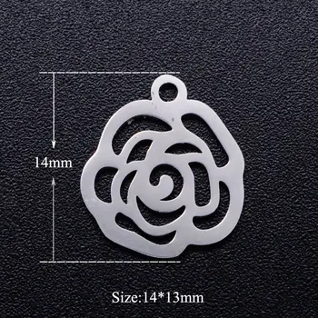 5pcs/lot Rose Flower Stainless Steel DIY Charms Wholesale Charm for Bracelet Making Factory Sale Never Rust Jewelry Making Charm
5pcs/lot Rose Flower Stainless Steel DIY Charms Wholesale Charm for Bracelet Making Factory Sale Never Rust Jewelry Making Charm