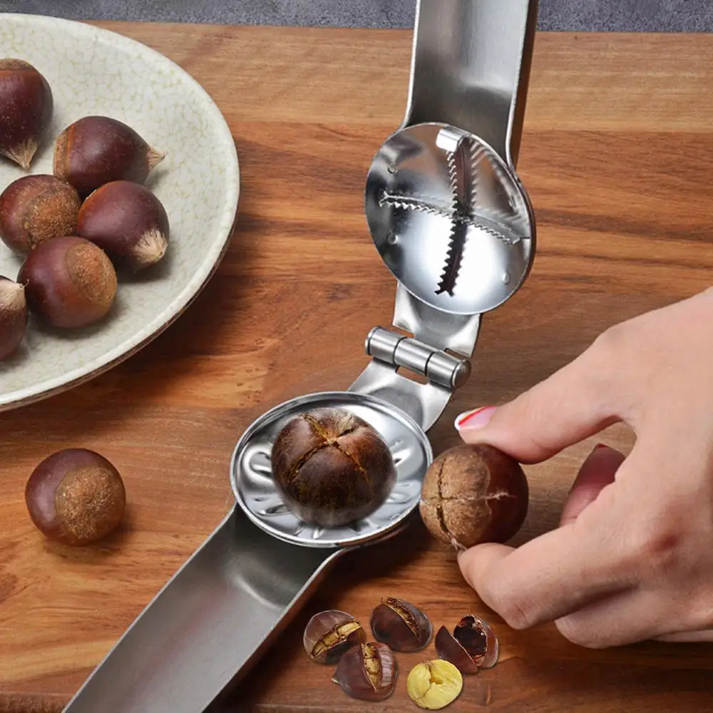 2019 New Multifunctional 2 in 1 304 Stainless Steel Chinese Chestnut Clip Nut Opener Cracker Sheller Walnut Plier Kitchen Tools
2019 New Multifunctional 2 in 1 304 Stainless Steel Chinese Chestnut Clip Nut Opener Cracker Sheller Walnut Plier Kitchen Tools