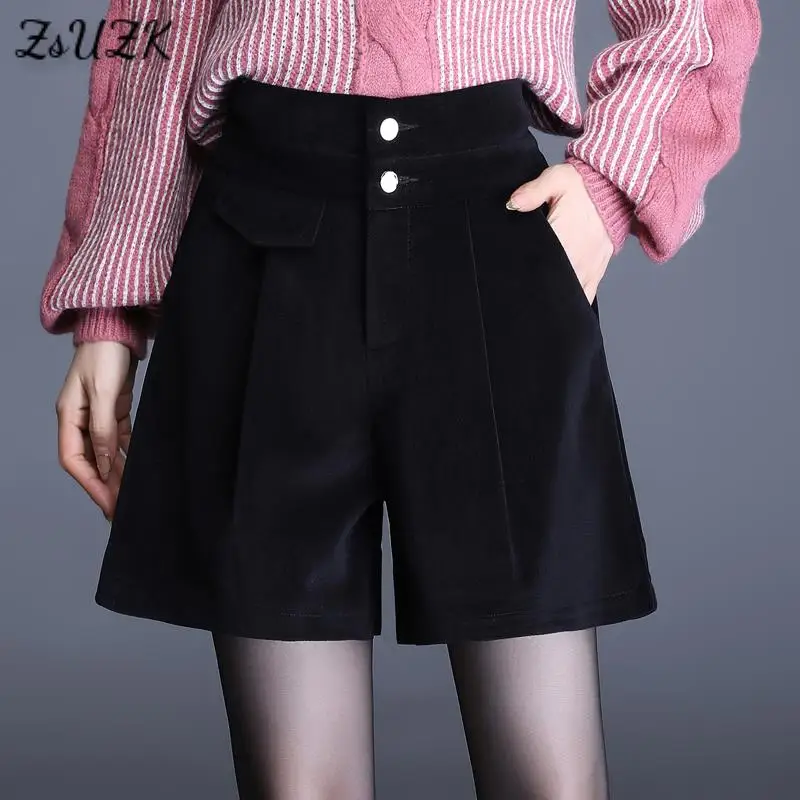 Fashion Wide Leg Shorts For Women Autumn Winter 2021 New Korean Version Slim Loose Outer Boot Pants Velvet Casual A-Line Shorts
Fashion Wide Leg Shorts For Women Autumn Winter 2021 New Korean Version Slim Loose Outer Boot Pants Velvet Casual A-Line Shorts