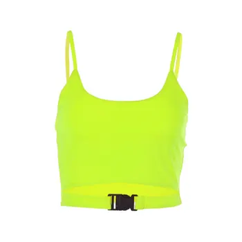 Summer Sexy Fluorescent Green Black Spaghtetti Strap Crop Tops Harajuku Solid Slash Neck Camis Women Neon Streetwear Vest 
Summer Sexy Fluorescent Green Black Spaghtetti Strap Crop Tops Harajuku Solid Slash Neck Camis Women Neon Streetwear Vest