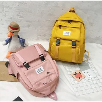 Multi-pocket Backpack For Women Solid Color School Bag For Teenage Girls Shoulder Travel Bag Nylon Back Pack Mochila 2020 Solid
Multi-pocket Backpack For Women Solid Color School Bag For Teenage Girls Shoulder Travel Bag Nylon Back Pack Mochila 2020 Solid