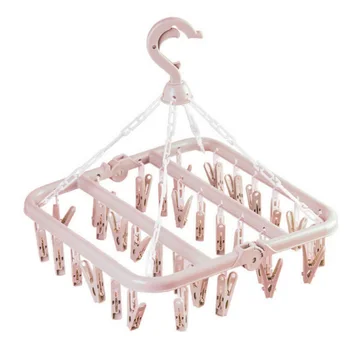 32 Clip Plastic Underwear Sock Hanger Clothes Towel Dryer Laundry Organizer Rack 360 Degree Flexible Rotation
32 Clip Plastic Underwear Sock Hanger Clothes Towel Dryer Laundry Organizer Rack 360 Degree Flexible Rotation