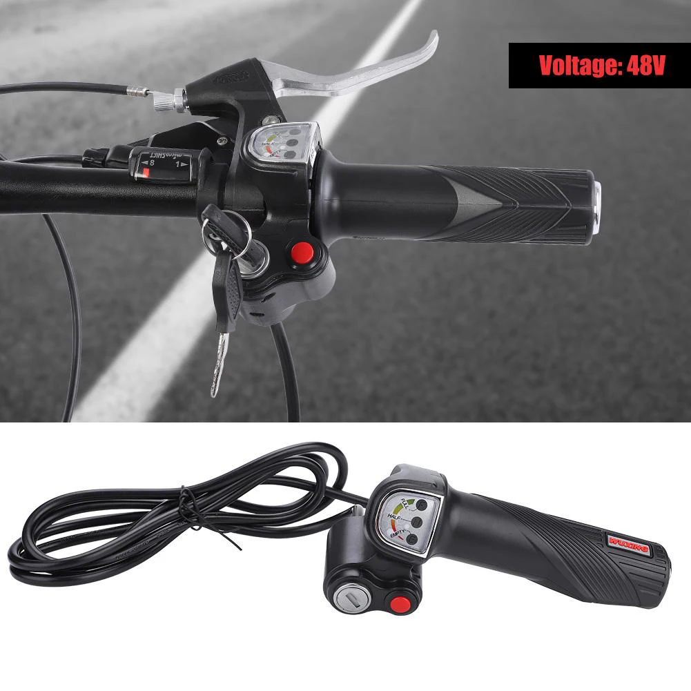 Throttle For Electric Bike 48V Electric Bicycle Bike Battery Indicator Throttle Grip with Key Switch Bikes Parts
Throttle For Electric Bike 48V Electric Bicycle Bike Battery Indicator Throttle Grip with Key Switch Bikes Parts