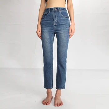 CREK HW Soft Material Washed Women Blue Comfortable Spring Summer High Waist Small Straight Jeans Female New American Style
CREK HW Soft Material Washed Women Blue Comfortable Spring Summer High Waist Small Straight Jeans Female New American Style