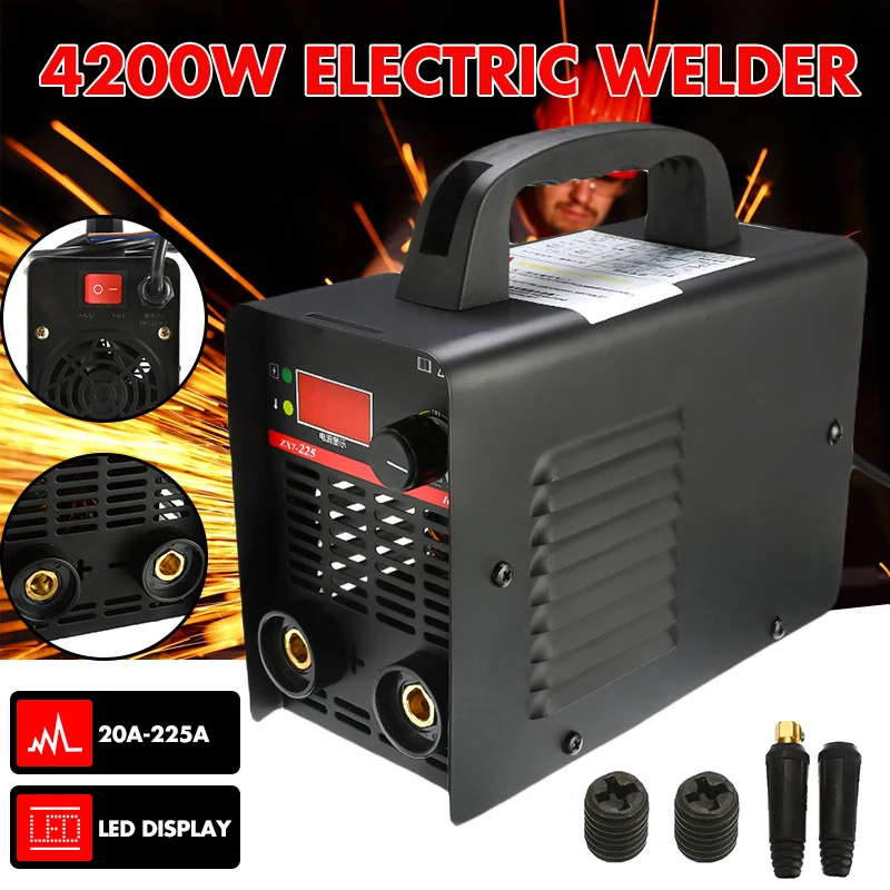 New 220V Adjustable 20A-225A 4200W Handheld IGBT Inverter Arc Welder Welding Machine Digital Display Mini Portable Welding Tool
New 220V Adjustable 20A-225A 4200W Handheld IGBT Inverter Arc Welder Welding Machine Digital Display Mini Portable Welding Tool