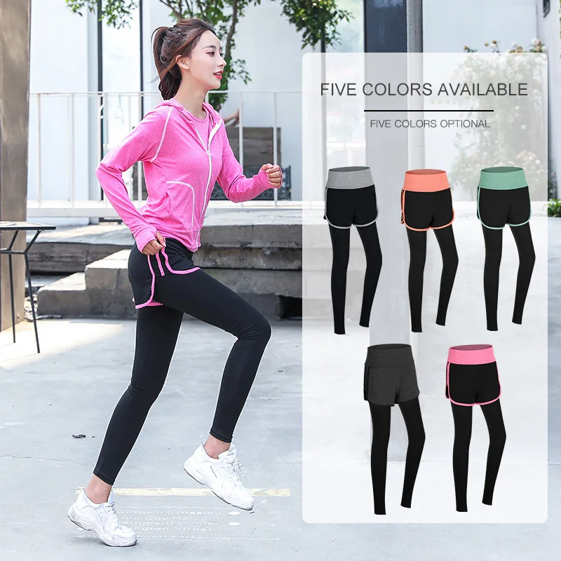 WHITE FISHTAIL Women Yoga Sports Trousers Elastic Band Solid Fake Two Pieces Quick Dry Elastic Force Summer Fitness Pants
WHITE FISHTAIL Women Yoga Sports Trousers Elastic Band Solid Fake Two Pieces Quick Dry Elastic Force Summer Fitness Pants