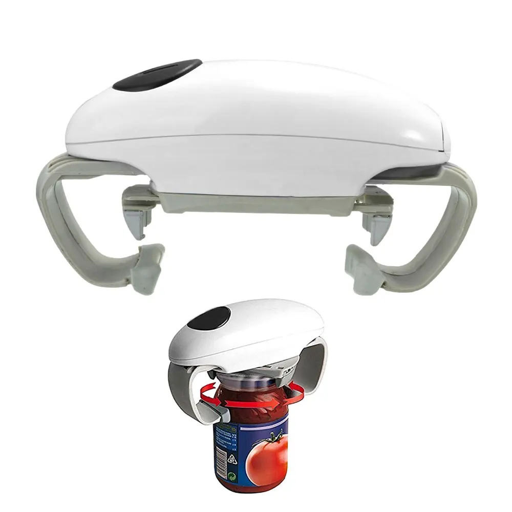 Creative Automatic Jar Opener Mini One Touch Bottle Tin Opener Electric Hands Free Home Kitchen Tools Gadgets Operation Helper
Creative Automatic Jar Opener Mini One Touch Bottle Tin Opener Electric Hands Free Home Kitchen Tools Gadgets Operation Helper