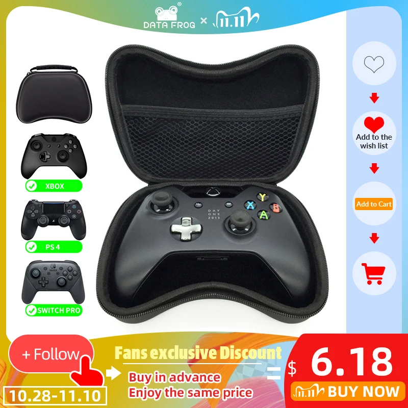Data Frog EVA Protective Case for PS4 Gamepad Travel Carrying Portable Bag for Xbox one controller For Nintendo Switch Pro/PS3
Data Frog EVA Protective Case for PS4 Gamepad Travel Carrying Portable Bag for Xbox one controller For Nintendo Switch Pro/PS3