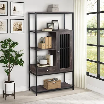 Standard Bookcase 5 Open Shelves Bookshelf Computer Desk Versatile Storage Bookcase High Quality MDF Board Large Storage Space
Standard Bookcase 5 Open Shelves Bookshelf Computer Desk Versatile Storage Bookcase High Quality MDF Board Large Storage Space