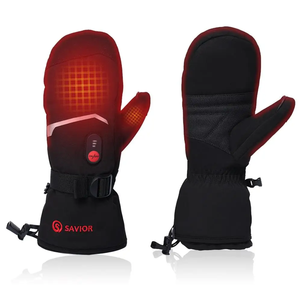 Перчатки с подогревом для пальцев Спасителя перчатки сенсорным экраном