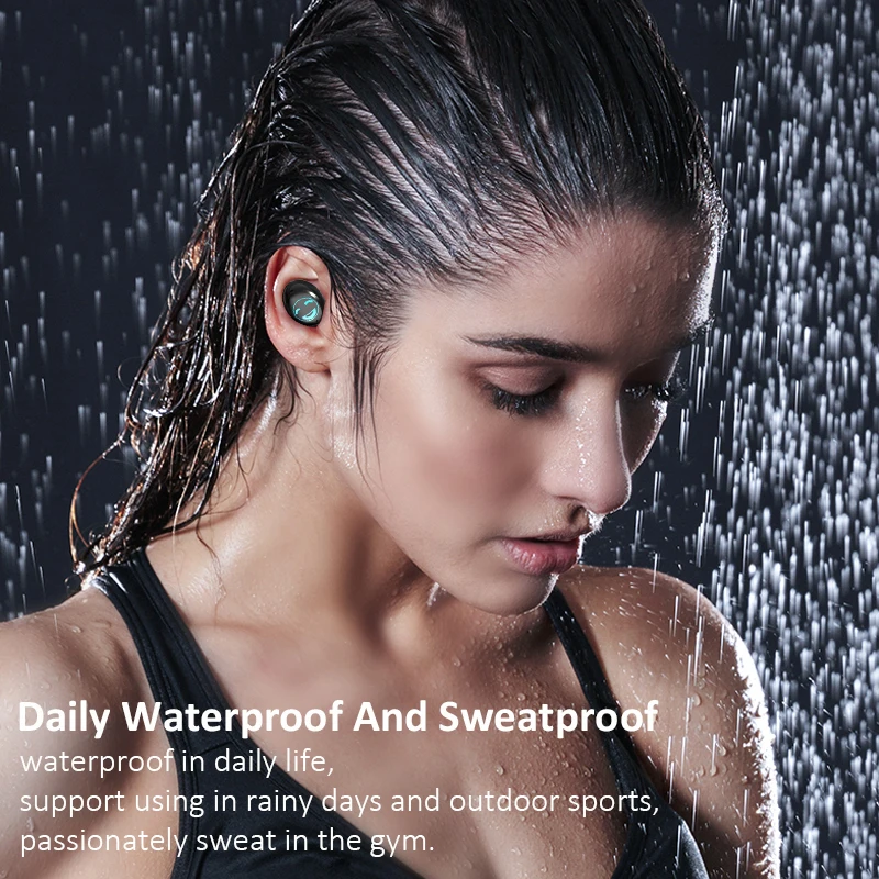 Bluetooth 5.0 Earphone TWS Wireless Noise Canceling Headphone Handsfree Earphones Music Sport Earbuds Headset for Mobile Phone