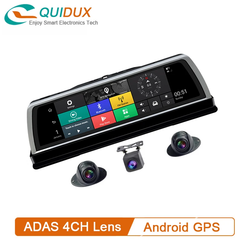 New 4CH Cameras Android 5.1 Car DVR RAM2G ROM32G GPS Navigation Video Recorder Bluetooth 4G Wifi ADAS Reverse Parking Dash cam
New 4CH Cameras Android 5.1 Car DVR RAM2G ROM32G GPS Navigation Video Recorder Bluetooth 4G Wifi ADAS Reverse Parking Dash cam