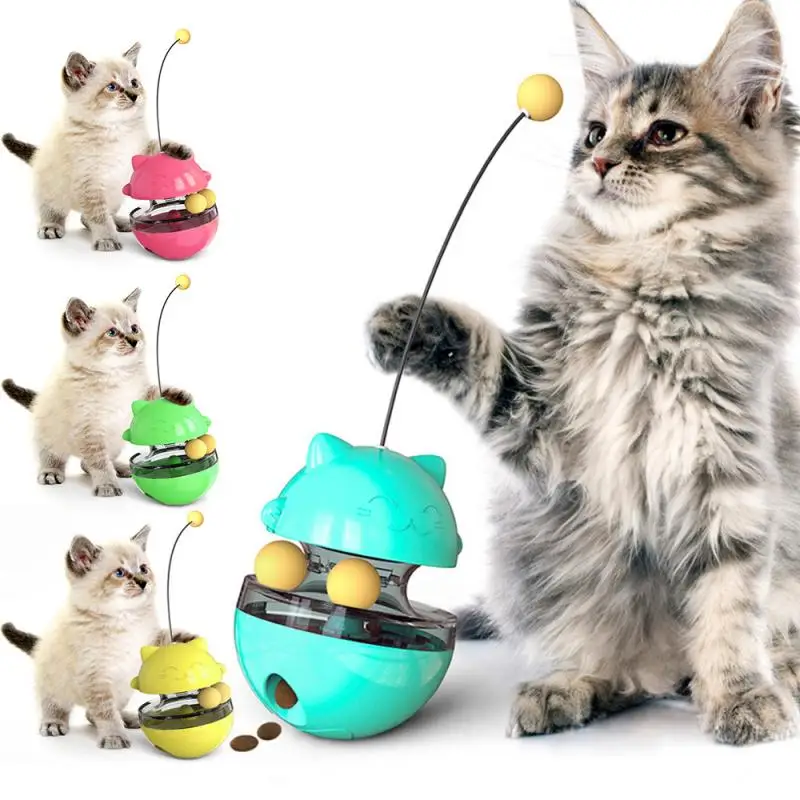 Фото Интерактивные игрушки для кошек Забавный стакан домашних питомцев мяч еды
