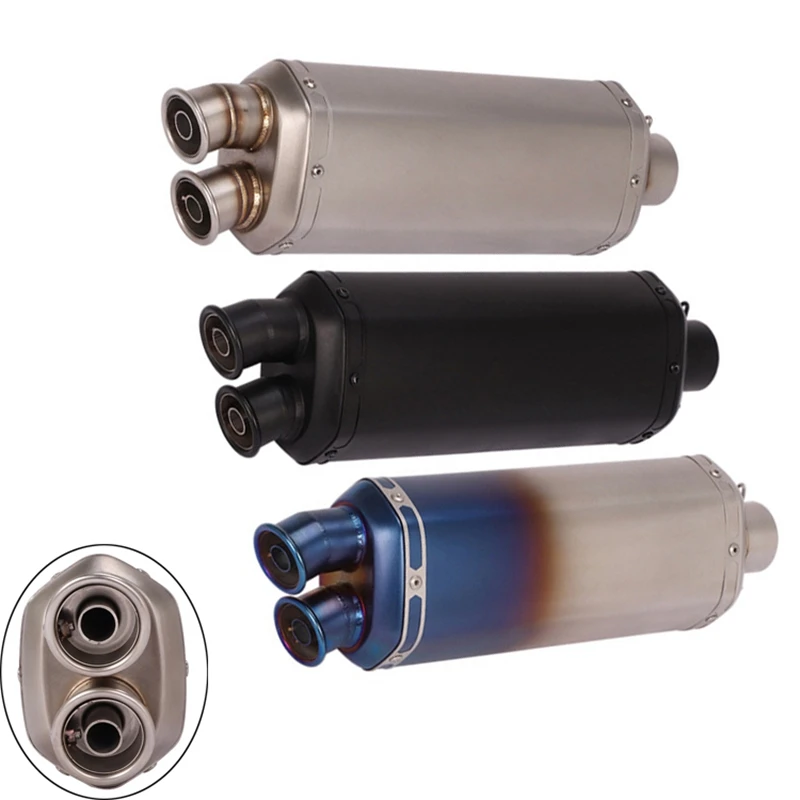 With DB Killer 51mm Dual Universal Modified Motorcycle Exhaust Muffler Pipe Upgrade Slip On for G310R R1200GS Z1000 Z900 Z400
With DB Killer 51mm Dual Universal Modified Motorcycle Exhaust Muffler Pipe Upgrade Slip On for G310R R1200GS Z1000 Z900 Z400