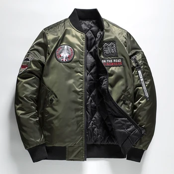 2019 New autumn and winter jacket Men Flight Pilot Baseball jackets Male Wear both sides Coat Streetwear veste homme 5XL 6XL 7XL
2019 New autumn and winter jacket Men Flight Pilot Baseball jackets Male Wear both sides Coat Streetwear veste homme 5XL 6XL 7XL