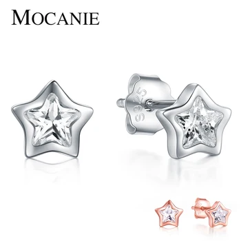 Mocanie Classic 925 Sterling Silver Twinkling CZ Sweet Lovely Star Stud Earring for Women Anti-Allergy Ear Pin Fine Jewelry Gift
Mocanie Classic 925 Sterling Silver Twinkling CZ Sweet Lovely Star Stud Earring for Women Anti-Allergy Ear Pin Fine Jewelry Gift