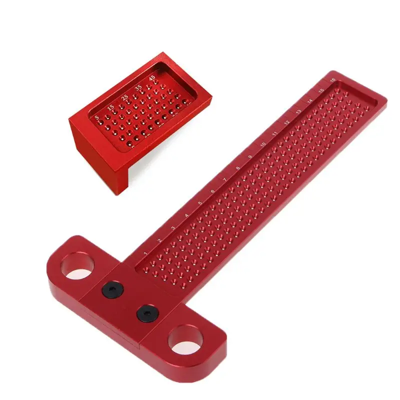 Measuring Ruler Scriber T-type Hole Scribing Gauge Aluminum Alloy Crossed Feet Woodworking Tool
Measuring Ruler Scriber T-type Hole Scribing Gauge Aluminum Alloy Crossed Feet Woodworking Tool