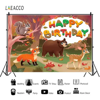 Laeacco Forest Jungle Safari Animals Bear Deer Squirrel Baby Cartoon Child Birthday Backdrop Photography Background Photo Studio
Laeacco Forest Jungle Safari Animals Bear Deer Squirrel Baby Cartoon Child Birthday Backdrop Photography Background Photo Studio