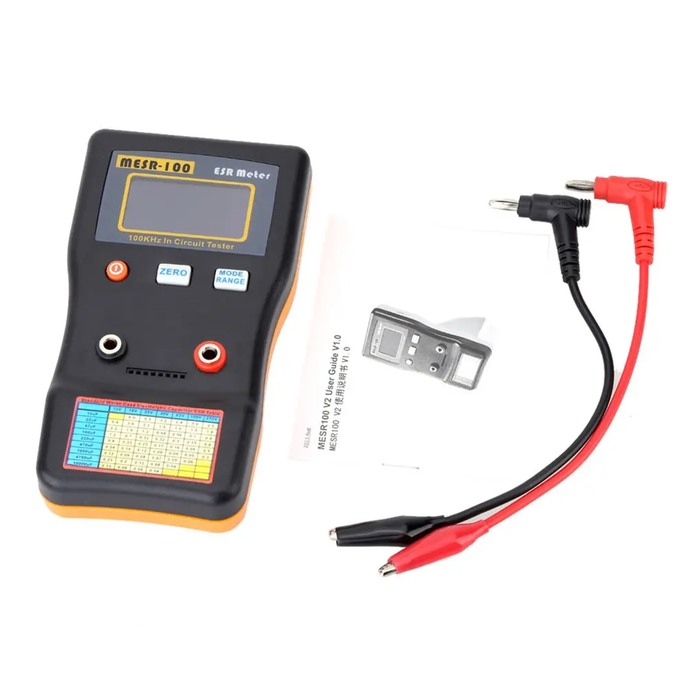 MESR-100 ESR Capacitance Meter Ohm Meter Professional Measuring Capacitance Resistance Capacitor Circuit Tester
MESR-100 ESR Capacitance Meter Ohm Meter Professional Measuring Capacitance Resistance Capacitor Circuit Tester