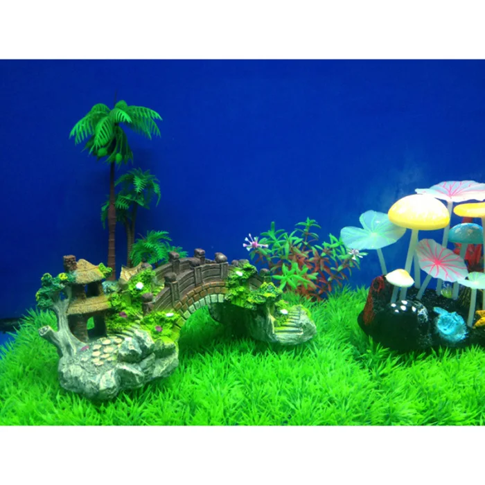 Landscape Fish Tank Decor Rock Bridge Landscape Fish Tank Decor Rock Bridge
