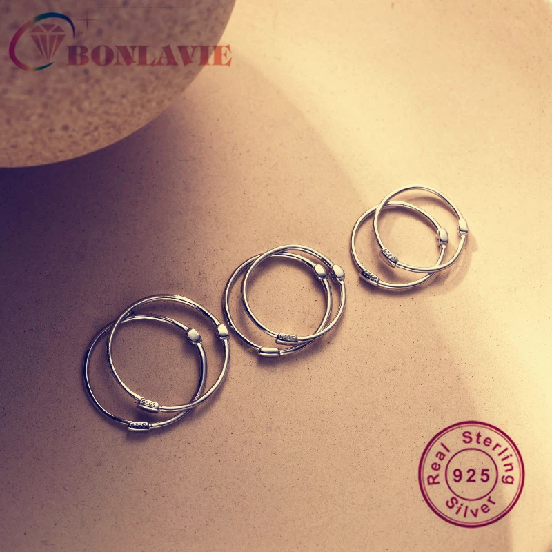 BONLAVIE 925 Pure Silver Circle Earrings Simple Hoop Earrings Sterling Silver Earrings Women Fine Jewelry
BONLAVIE 925 Pure Silver Circle Earrings Simple Hoop Earrings Sterling Silver Earrings Women Fine Jewelry