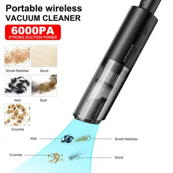 Mini Car Vacuum Cleaner USB Cable 6000PA Convenient Handheld Wireless Charging Cleaner For Car Office Home School Universal 120W
Mini Car Vacuum Cleaner USB Cable 6000PA Convenient Handheld Wireless Charging Cleaner For Car Office Home School Universal 120W