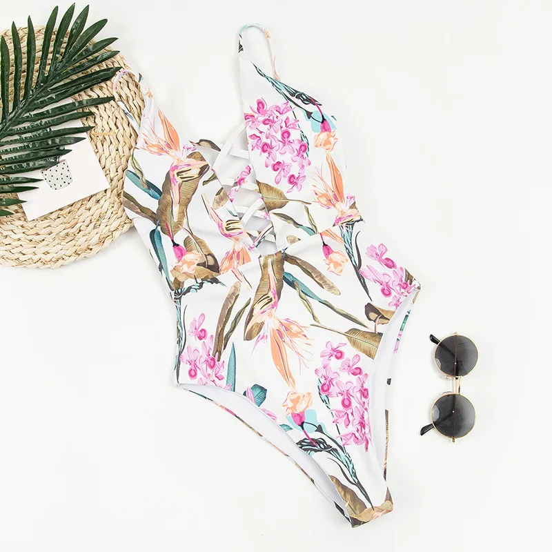 Pink Floral Lace-Up Deep V-neck One-Piece Swimsuit Sexy Open Back Women Monokini 2021 New Girl Beach Bathing Suit Swimwear
Pink Floral Lace-Up Deep V-neck One-Piece Swimsuit Sexy Open Back Women Monokini 2021 New Girl Beach Bathing Suit Swimwear