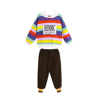 New Baby Girls Clothes Kids Clothes Set 2pcs Rainbow Long Sleeve Hooded Coat Pants Outfits Children Clothing Set 3-12Y s m
New Baby Girls Clothes Kids Clothes Set 2pcs Rainbow Long Sleeve Hooded Coat Pants Outfits Children Clothing Set 3-12Y s m