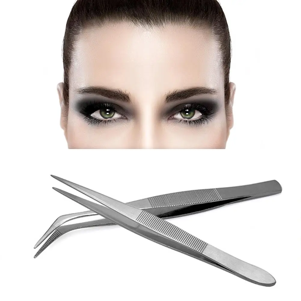Set Of 2 Pcs Multi-function Eye Lashes Tweezers Stainless Steel Multi-purpose Folder Clamp
Set Of 2 Pcs Multi-function Eye Lashes Tweezers Stainless Steel Multi-purpose Folder Clamp