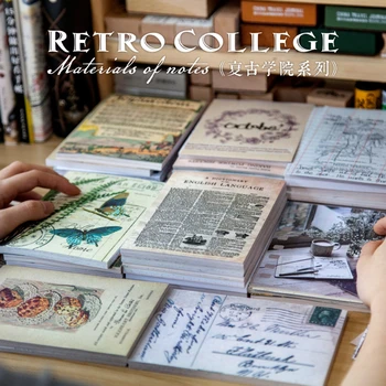 Moking vintage Retro College manuscript Notepad memo pad paper message note Wholesale 
Moking vintage Retro College manuscript Notepad memo pad paper message note Wholesale