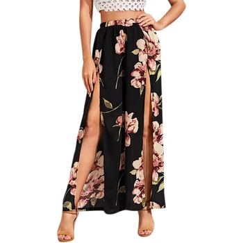 Vicabo Fashion Printed Woman Pants High Split High Waist Loose Pants Female Elegant High Street Wear Trousers Summer 
Vicabo Fashion Printed Woman Pants High Split High Waist Loose Pants Female Elegant High Street Wear Trousers Summer