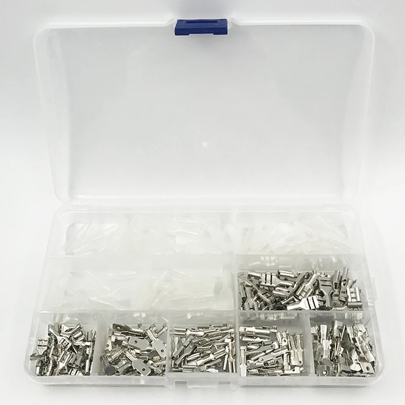 270pcs 2.8/4.8/6.3mm Crimp Terminals Insulated Seal Electrical Wire Connectors Crimp Terminal Connector Assortment Kit 
270pcs 2.8/4.8/6.3mm Crimp Terminals Insulated Seal Electrical Wire Connectors Crimp Terminal Connector Assortment Kit