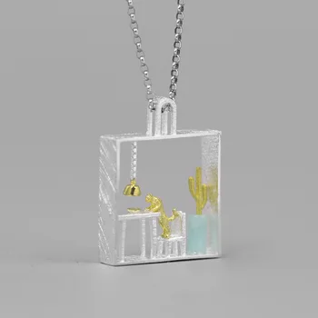 Origional | Cat at Home Fine Silver Creative Cat House Fun Scene Pendant Women's Necklace Sweater Chain
Origional | Cat at Home Fine Silver Creative Cat House Fun Scene Pendant Women's Necklace Sweater Chain