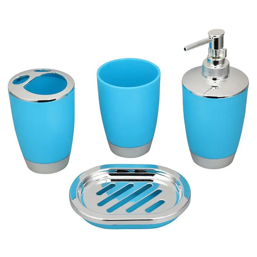 4pcs / set Bathroom Suit Swimming Accessories Goods Includes Soap Box Cup Toothbrush Holder Soap Dispenser Soap Dish Set
4pcs / set Bathroom Suit Swimming Accessories Goods Includes Soap Box Cup Toothbrush Holder Soap Dispenser Soap Dish Set