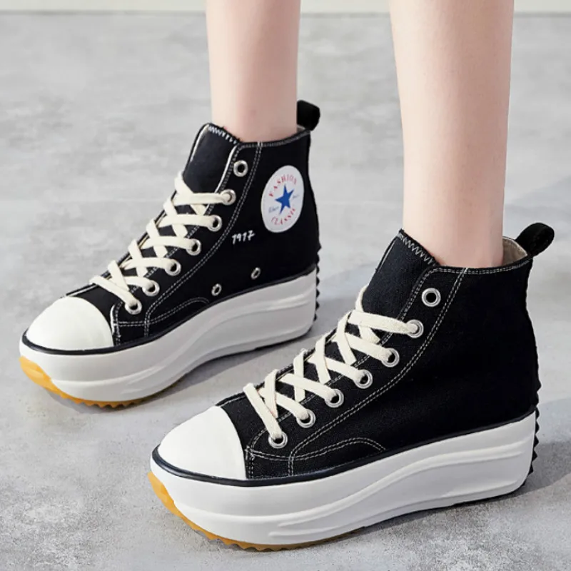 Spring Female Thick Bottom Sports Canvas Shoes Colors Round Toe Platform Shoes Women Flats Shoes Ladies Walking Shoes I1-28 
Spring Female Thick Bottom Sports Canvas Shoes Colors Round Toe Platform Shoes Women Flats Shoes Ladies Walking Shoes I1-28