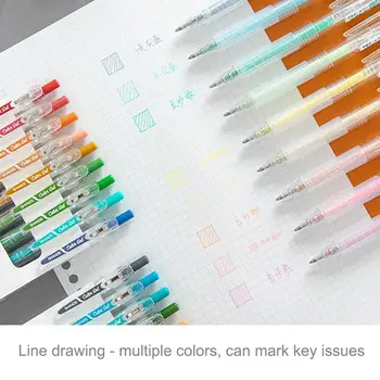 9 Colors Smooth Writing Fine Point Assorted Color Inks For Drawing Writing High Quality Retractable Gel Pen Set #B
9 Colors Smooth Writing Fine Point Assorted Color Inks For Drawing Writing High Quality Retractable Gel Pen Set #B