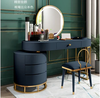 Hairdressing mirror net red barber shop mirror table with cabinet integrated simple stainless steel lamp double-sided hair salon
Hairdressing mirror net red barber shop mirror table with cabinet integrated simple stainless steel lamp double-sided hair salon