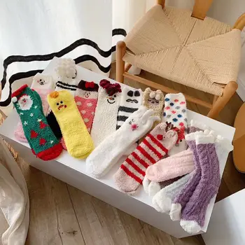 New Winter Autumn Female Floor Coral Thickening Velvet Warm Home Sleep Christmas Couple Socks Cute Kawaii Popsocket Xmas 
New Winter Autumn Female Floor Coral Thickening Velvet Warm Home Sleep Christmas Couple Socks Cute Kawaii Popsocket Xmas