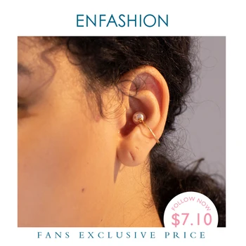 ENFASHION Pearl Ear Cuff Clip On Earrings For Women Gold Color Minimalist Earcuff Simple Earings Without Piercing Jewelry E1132
ENFASHION Pearl Ear Cuff Clip On Earrings For Women Gold Color Minimalist Earcuff Simple Earings Without Piercing Jewelry E1132