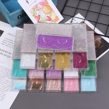 Empty Lash Case Bling Glitter Eyelash Box 3D False Eyelashes Packaging Pull Box Diamond False Eyelash Packaging Box
Empty Lash Case Bling Glitter Eyelash Box 3D False Eyelashes Packaging Pull Box Diamond False Eyelash Packaging Box