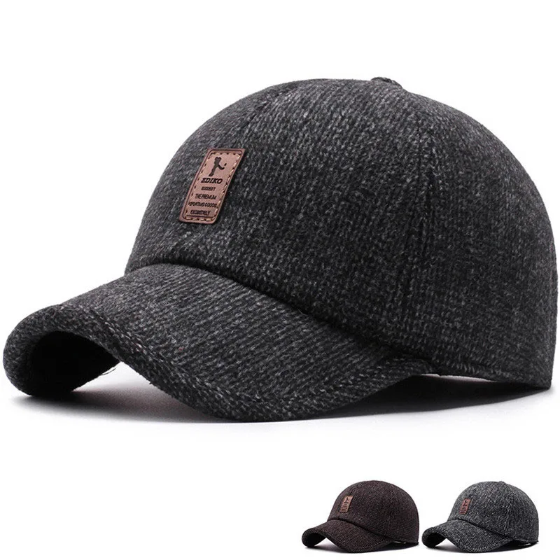 Winter Baseball Cap for Men Women with Earflaps Warm Hat Thicken Snapback Cap Men Father's Hats Ear Protection Casquette 2020
Winter Baseball Cap for Men Women with Earflaps Warm Hat Thicken Snapback Cap Men Father's Hats Ear Protection Casquette 2020