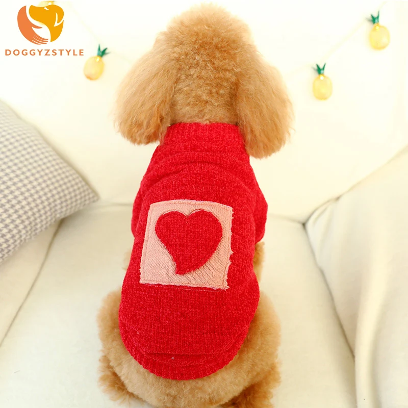 Winter Dog Sweater Sweet Warm Red Heart Pattern Dog Clothes For Small Dogs Pet Clothing Coat Knitting Cloth Puppy Jersey Perro
Winter Dog Sweater Sweet Warm Red Heart Pattern Dog Clothes For Small Dogs Pet Clothing Coat Knitting Cloth Puppy Jersey Perro