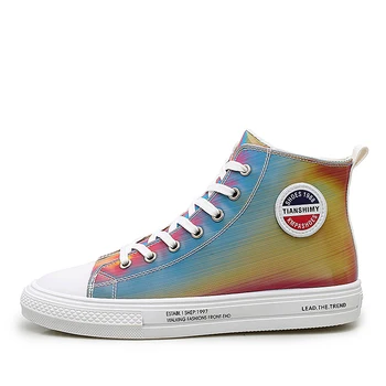 Personality Men's Skateboarding Shoes 2019 Korean Casual Shoes Men Discolor High-top Shoes Skateboard Sneakers Chaussures Homme
Personality Men's Skateboarding Shoes 2019 Korean Casual Shoes Men Discolor High-top Shoes Skateboard Sneakers Chaussures Homme