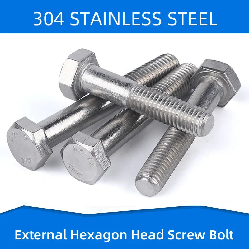 304 Stainless Steel External Hexagon Screw Bolt Outer Hex Screws with Partial Thread Fasteners M6 M8
304 Stainless Steel External Hexagon Screw Bolt Outer Hex Screws with Partial Thread Fasteners M6 M8