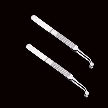 2pcs Stainless Steel Eyelid Ophthalmic Double Eyelid Round Tarsal Gland Massage Tweezer 
2pcs Stainless Steel Eyelid Ophthalmic Double Eyelid Round Tarsal Gland Massage Tweezer
